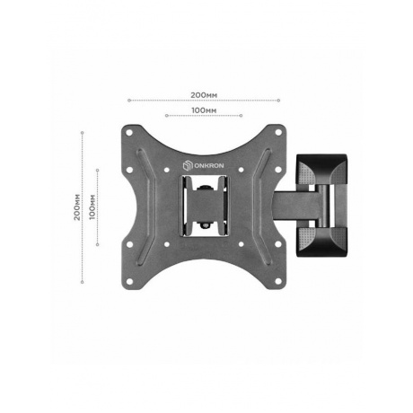 Кронштейн для телевизора Onkron NP24 (макс.35кг) Black - фото 7