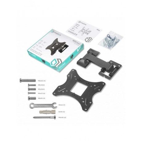 Кронштейн для телевизора Onkron NP24 (макс.35кг) Black - фото 9