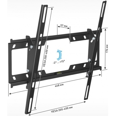 Кронштейн Holder LCD-T4624-B черный - фото 2