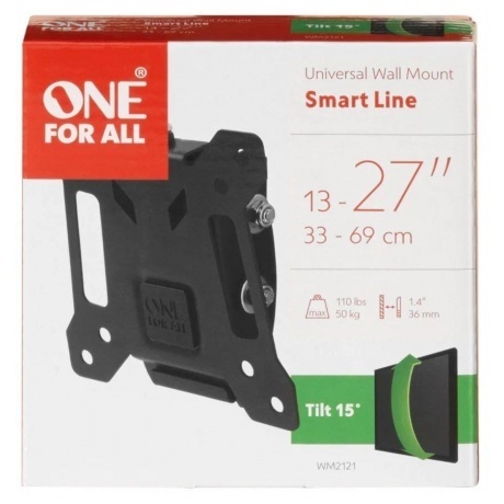 Кронштейн OneForAll WM21211 наклоный VESA 100 чёрный - фото 2