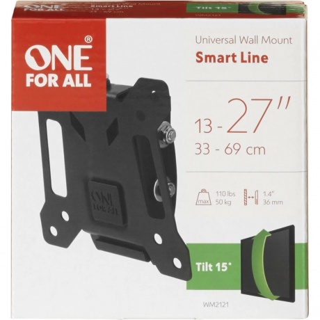 Кронштейн OneForAll WM21211 наклоный VESA 100 чёрный - фото 3