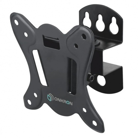 

Кронштейн ONKRON/ 10-32'' макс 100*100 мм, наклон -+ 8, поворот: 45°, от стены 85 мм, макс вес 25кг, черный