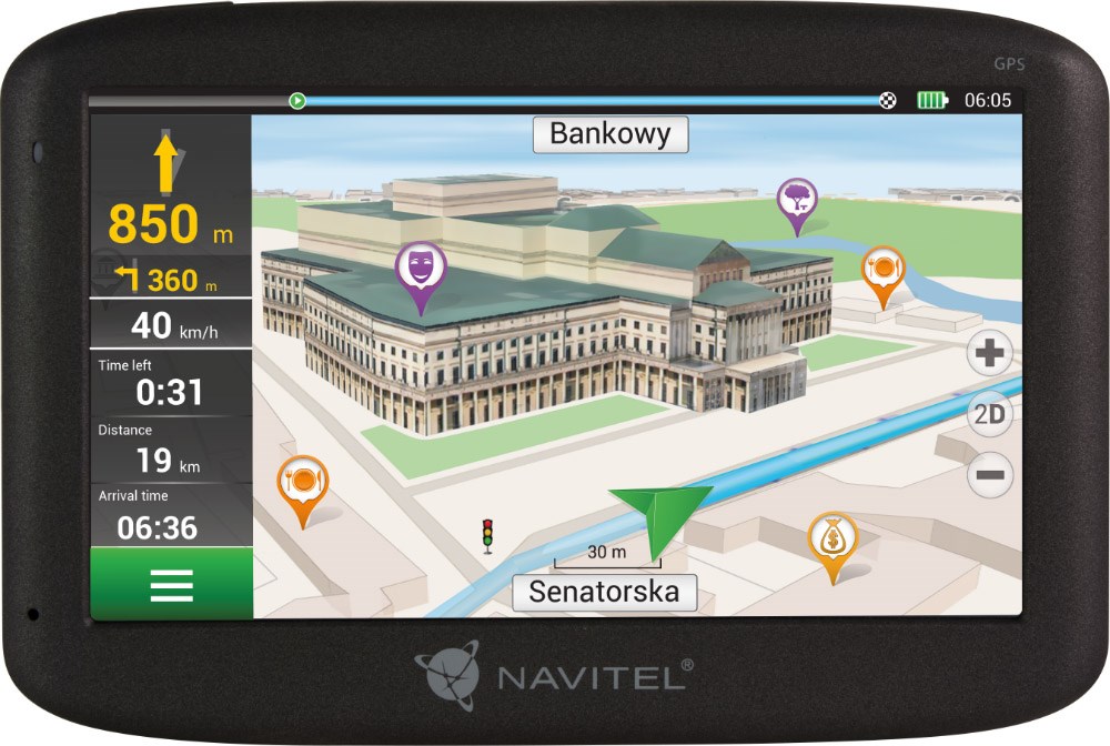 Навигатор Автомобильный GPS Navitel MS500 5