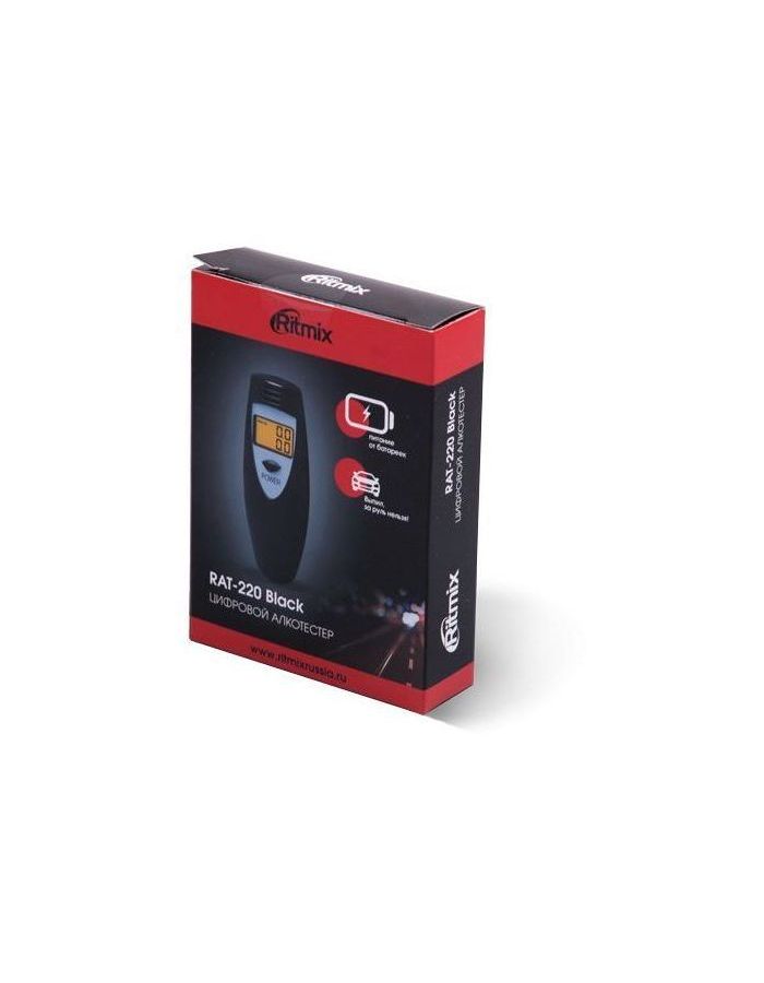 

Алкотестер Ritmix RAT-220 полупроводниковый черный