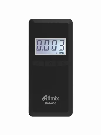 Алкотестер Ritmix RAT-600 электрохимический датчик