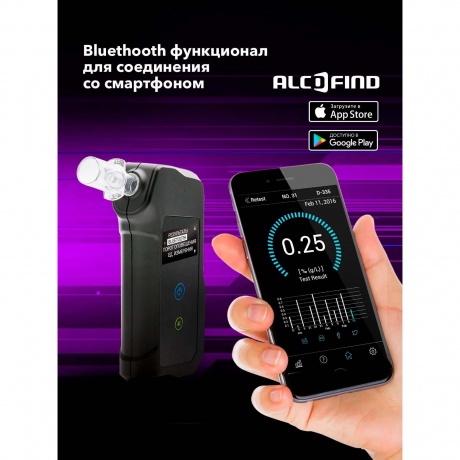 Алкотестер Inspector АТ950 электрохимический черный - фото 9