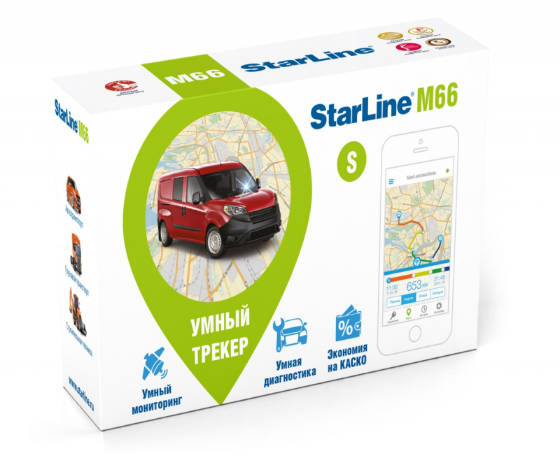 GPS-трекер StarLine M66-S Глонасс, GPS (1 sim)