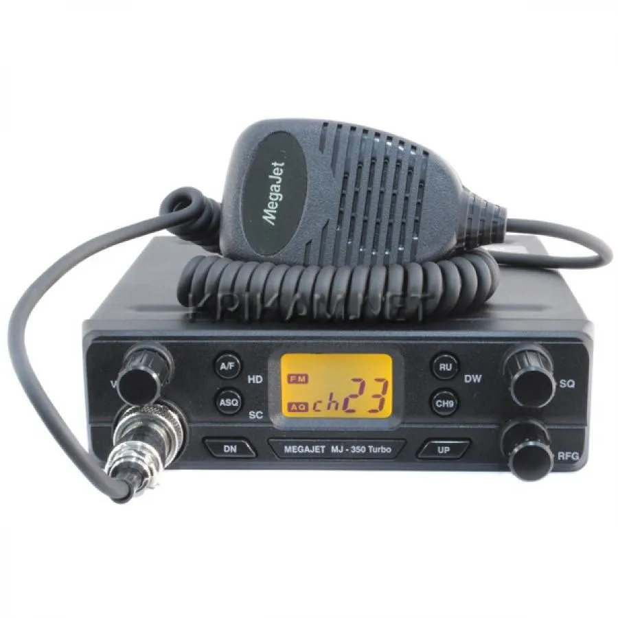 Автомобильная радиостанция Megajet 350 TURBO p/c AM/FM 120кан 8W