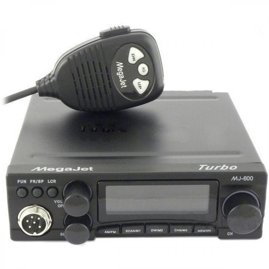 Автомобильная радиостанция Megajet 600 TURBO p/c AM/FM 240 кан 10W 14299 - фото 1