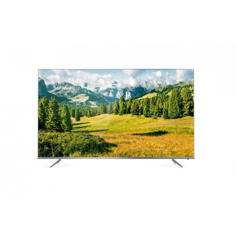 Телевизор TCL L65P6US Metal серебристый/Ultra HD/60Hz/DVB T/DVB 