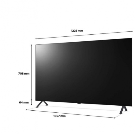 Телевизор LG 55&quot; OLED55A26LA.ARUB темно-серый - фото 6