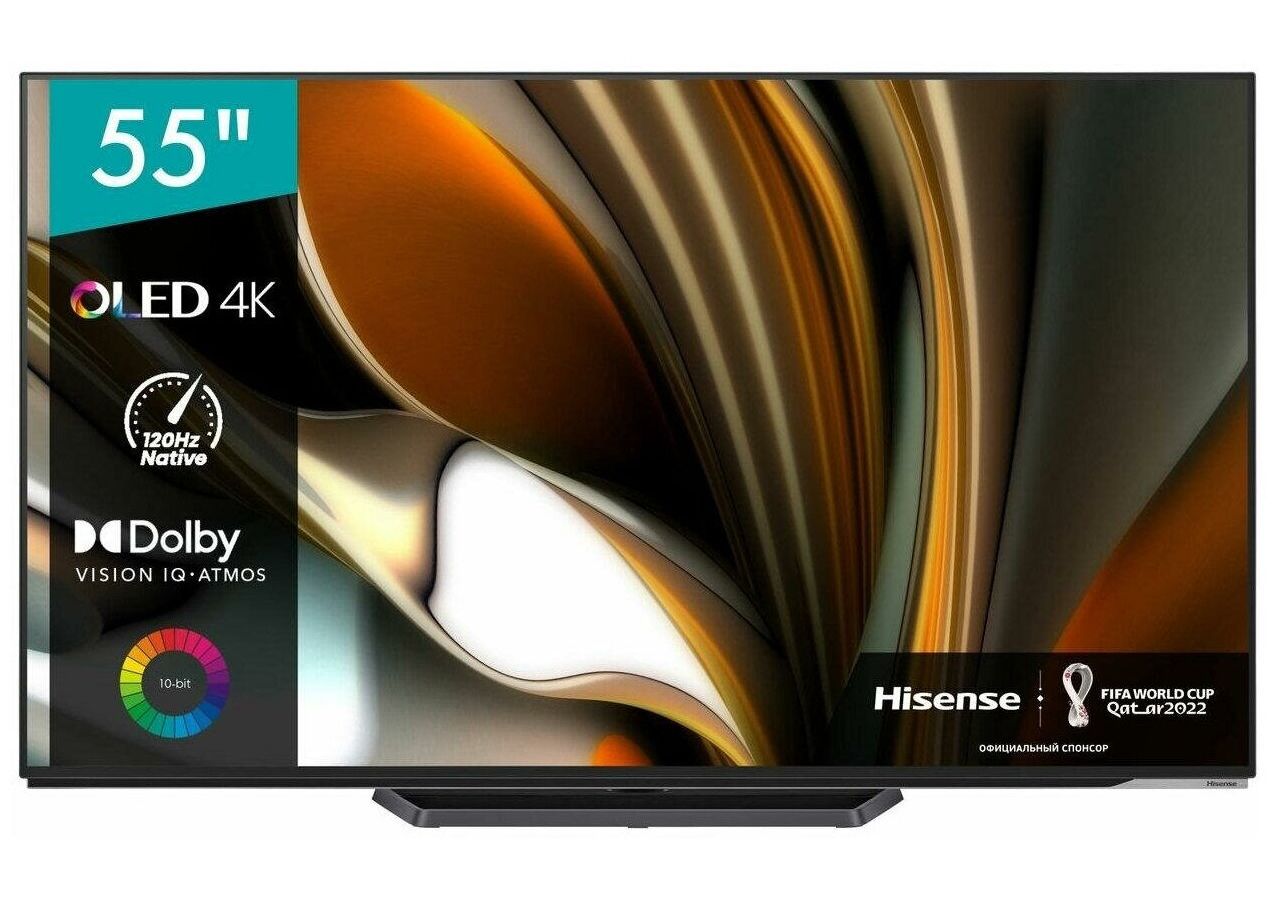 Телевизор Hisense 55 55A85H черный телевизор hisense 50 50e7hq черный