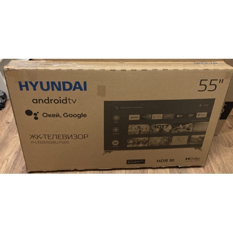 Телевизор Hyundai 55 H-LED55QBU7500 черный состояние хорошее - фото 7