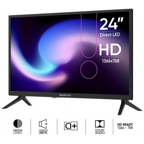 Телевизор Topdevice 24" TDTV24BN02H_BK - фото 2