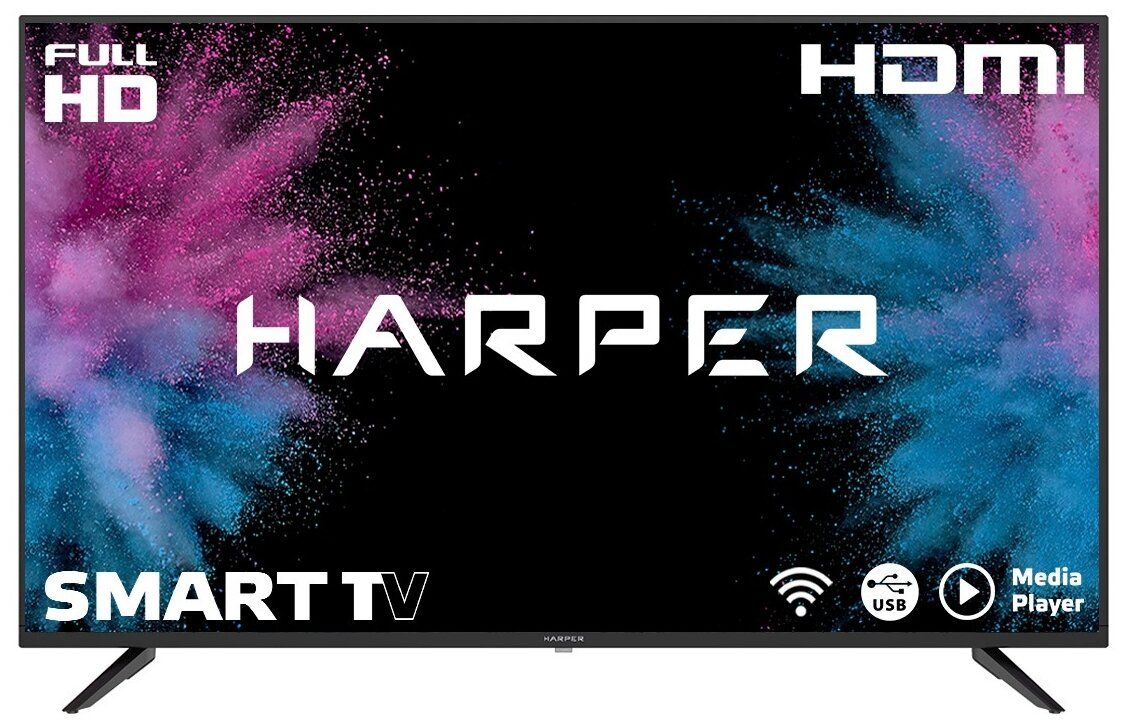 

Телевизор HARPER 43F670TS черный