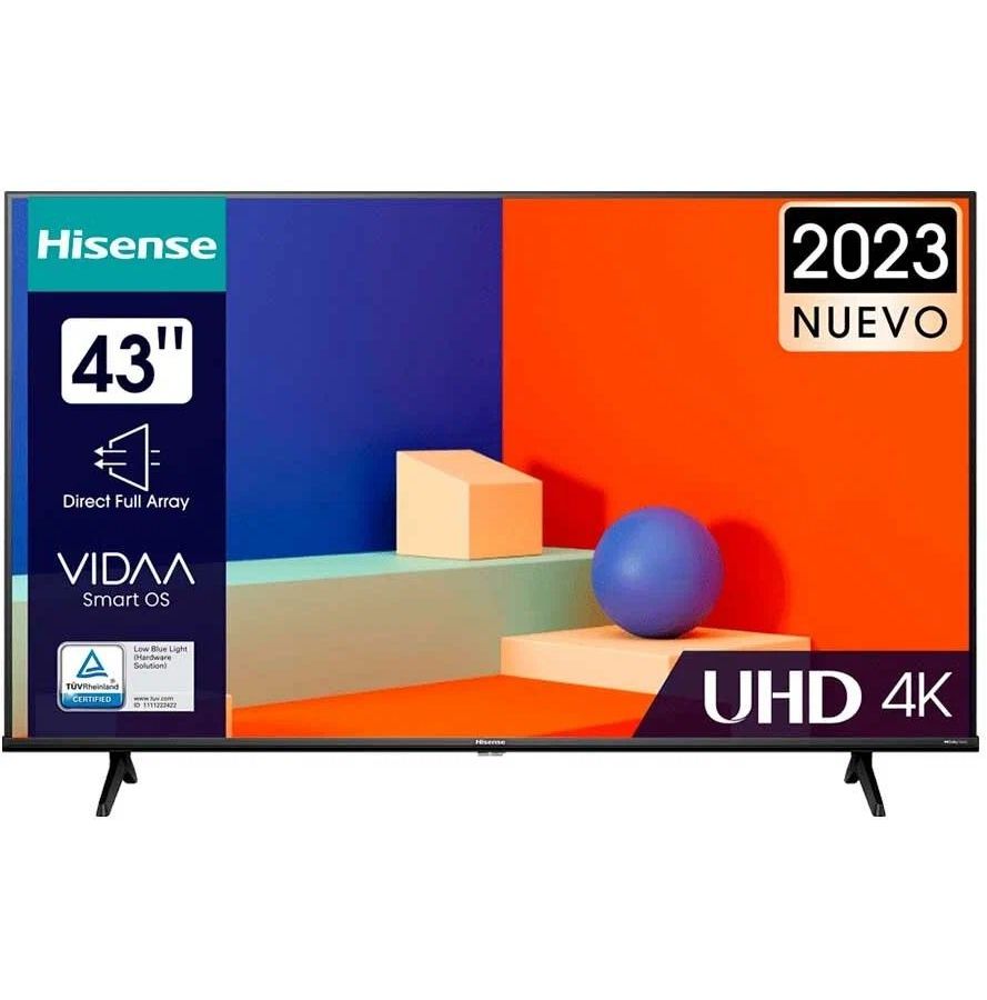 Телевизор Hisense 43A6K(UHD Smart,frameless) телевизор hisense 43a6k