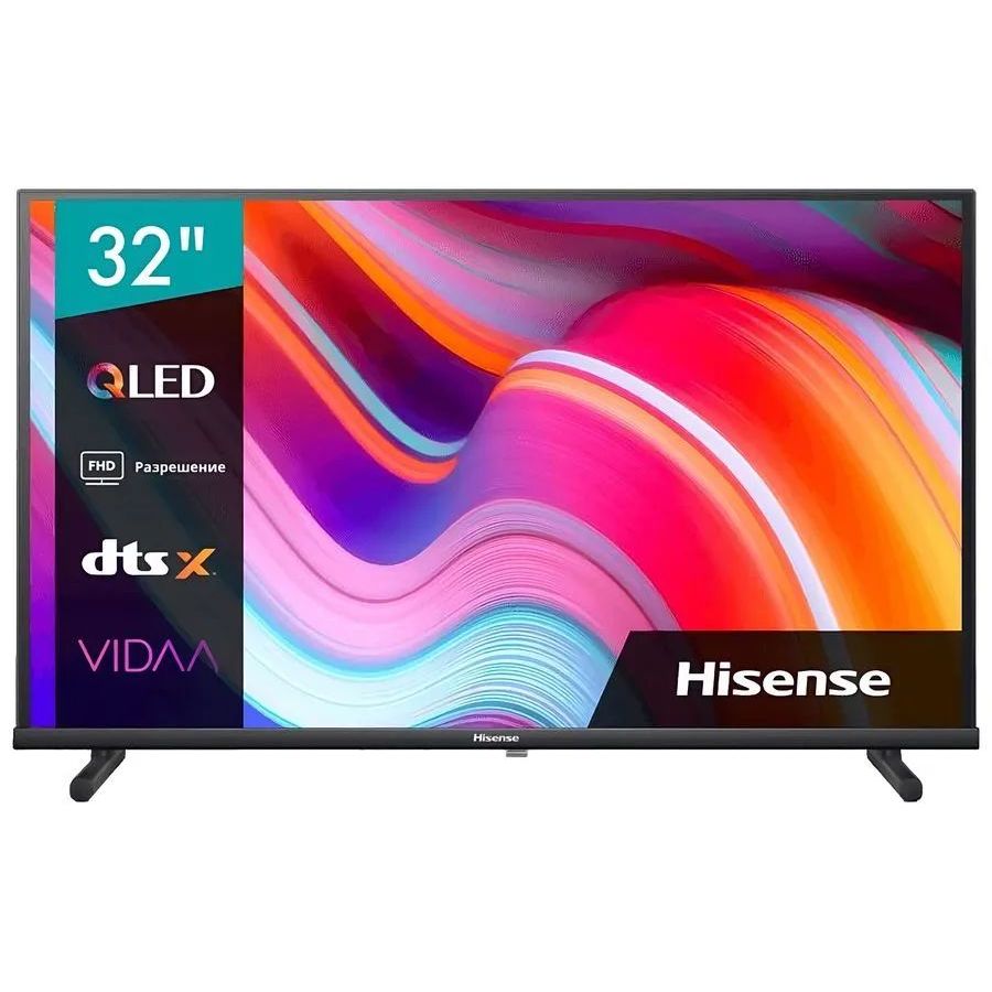 Телевизор Hisense 32A5KQ черный телевизор hisense 65 65a6bg черный