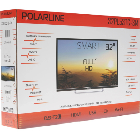 Телевизор PolarLine 32PL53TC-SM черный - фото 19