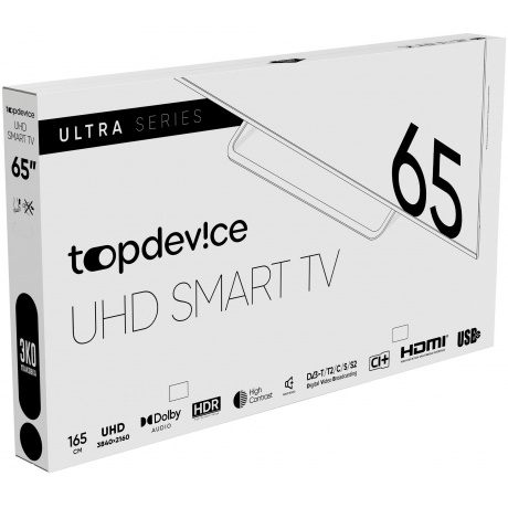 Телевизор Topdevice TDTV65BS05U BK - фото 7