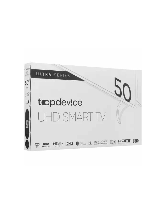 Телевизор Topdevice 50" TDTV50CS06U_BK  черный - фото 11