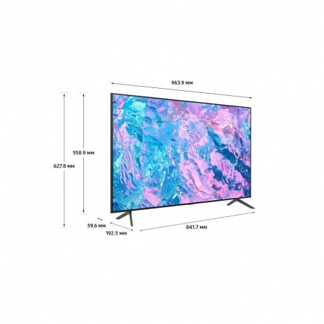 Телевизор LED Samsung UE43CU7100UXRU Series 7 черный - фото 3