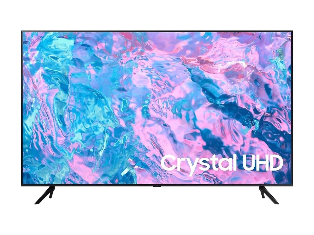 Телевизор LED Samsung UE43CU7100UXRU Series 7 черный телевизор samsung qe75q70cauxru series 7 серый черный