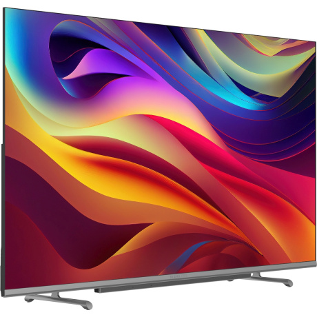 Телевизор Digma Pro QLED 55L Google TV Frameless черный/серебристый