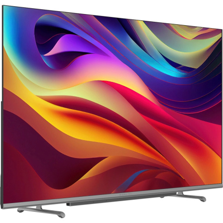 Телевизор Digma Pro 65" QLED 65L Google TV Frameless черный/серебристый - фото 3