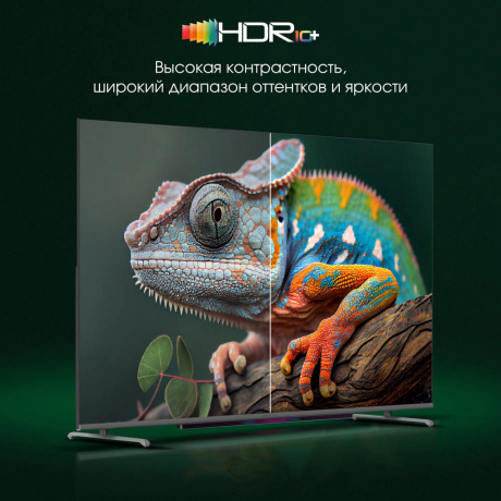 Телевизор Digma Pro 65" QLED 65L Google TV Frameless черный/серебристый - фото 10
