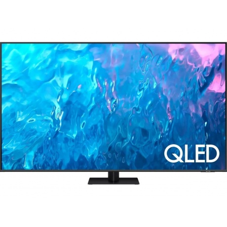 Телевизор Samsung QE75Q70CAUXRU Series 7 серый/черный - фото 1