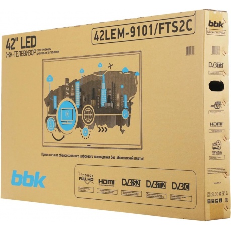 Телевизор BBK 41.5&quot; 42LEM-9101/FTS2C (B) черный - фото 11