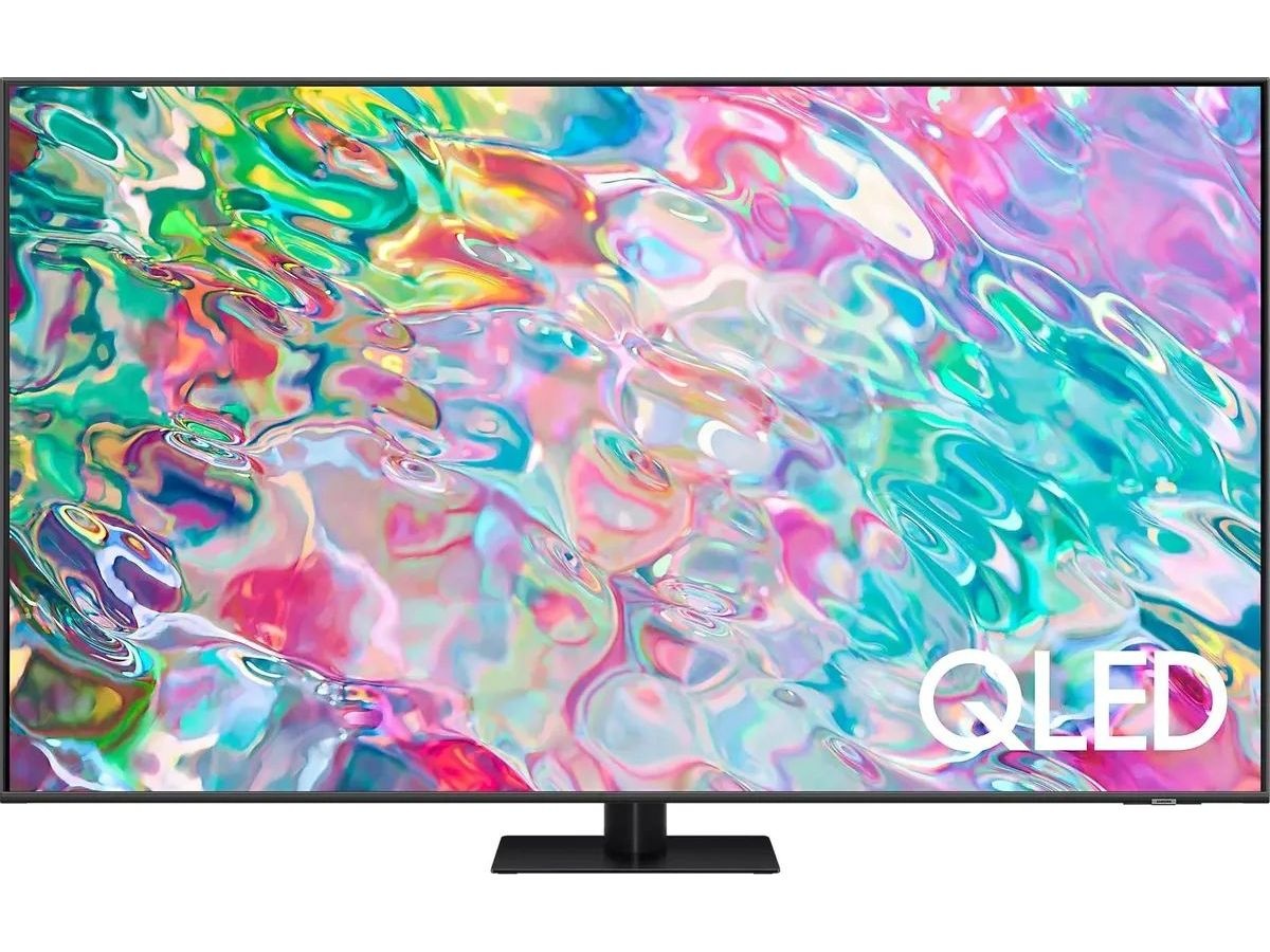 Телевизор Samsung QE75Q70BAUXCE Q темно-серый приемник цифровой эфирный dvb t2 cadena cdt 2214sb c дисплеем