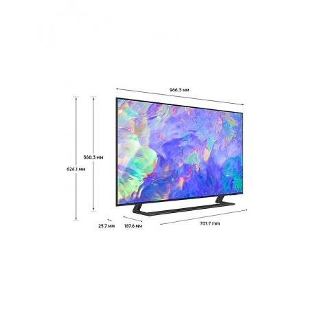 Телевизор Samsung UE43CU8500UXRU Series 8 серый - фото 5