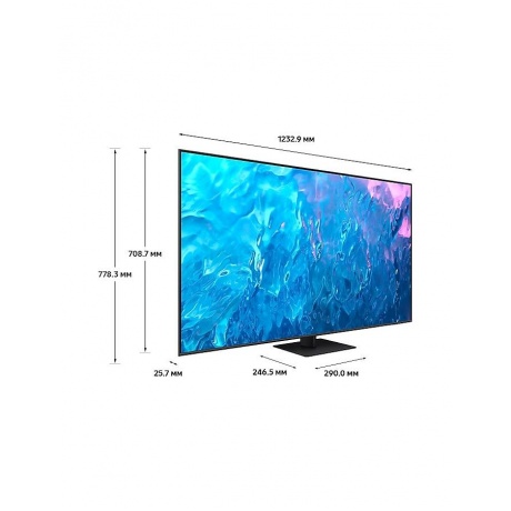 Телевизор Samsung  QE55Q70CAUXRU Series 7 серый/черный - фото 6