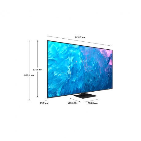 Телевизор Samsung QE65Q70CAUXRU Series 7 серый/черный - фото 9