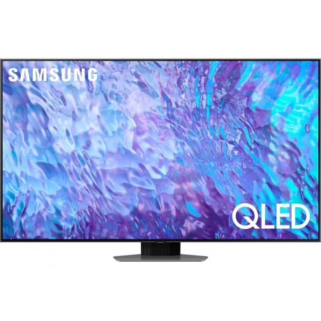Телевизор Samsung QE65Q80CAUXRU Series 8 черненое серебро - фото 1