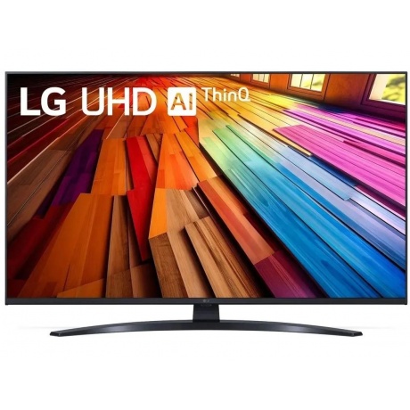 Телевизор LG 43UT81006LA.ARUB черный - фото 1