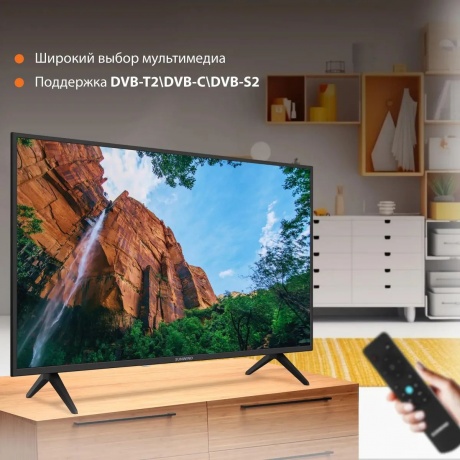 Телевизор SunWind SUN-LED43XS301 Яндекс.ТВ черный - фото 5
