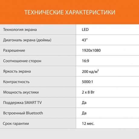 Телевизор SunWind SUN-LED43XS301 Яндекс.ТВ черный - фото 7