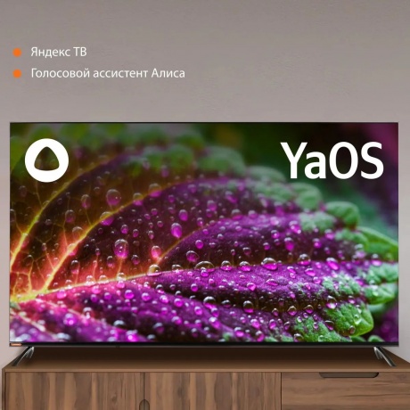 Телевизор SunWind SUN-LED65XU401 Яндекс.ТВ Frameless черный - фото 4