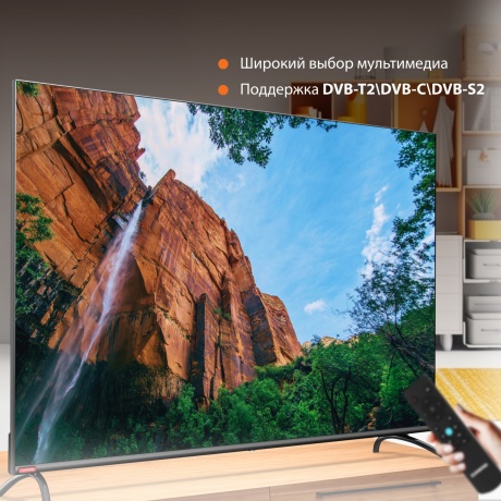 Телевизор SunWind SUN-LED55XU401 Яндекс.ТВ Frameless черный - фото 14