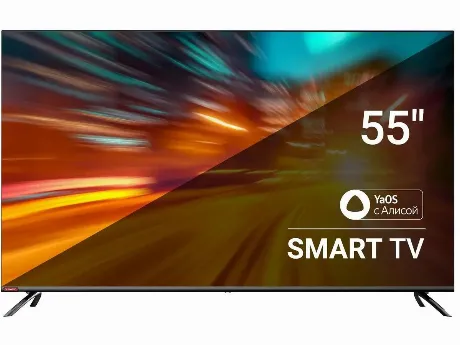 Телевизор SunWind SUN-LED55XU401 Яндекс.ТВ Frameless черный