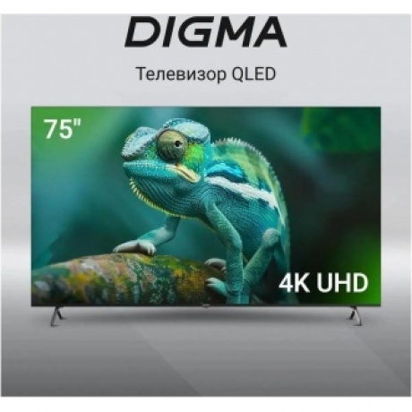 Телевизор QLED Digma 75" DM-LED75UQB31 Google TV Frameless Metal черный/черный 4K Ultra HD 60Hz MEMC DVB-T DVB-T2 DVB-C DVB-S DVB-S2 USB WiFi Smart TV - фото 8