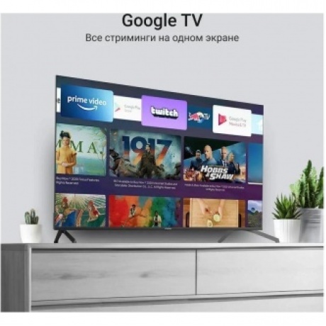 Телевизор QLED Digma 75" DM-LED75UQB31 Google TV Frameless Metal черный/черный 4K Ultra HD 60Hz MEMC DVB-T DVB-T2 DVB-C DVB-S DVB-S2 USB WiFi Smart TV - фото 9