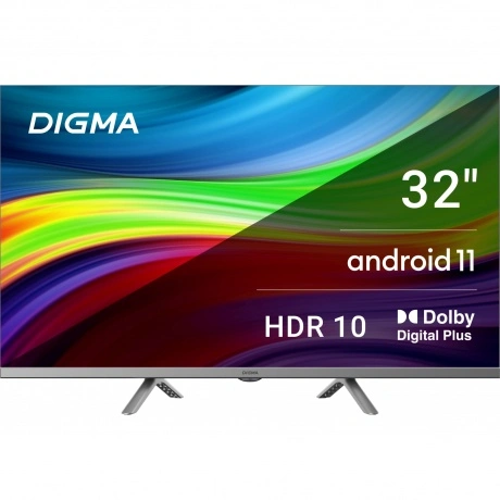 Телевизор LED Digma 32" DM-LED32SBB39 Android TV Frameless Metal...