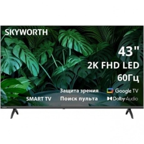 Телевизор LED Skyworth 43" 43E55G Google TV Frameless черный FUL...