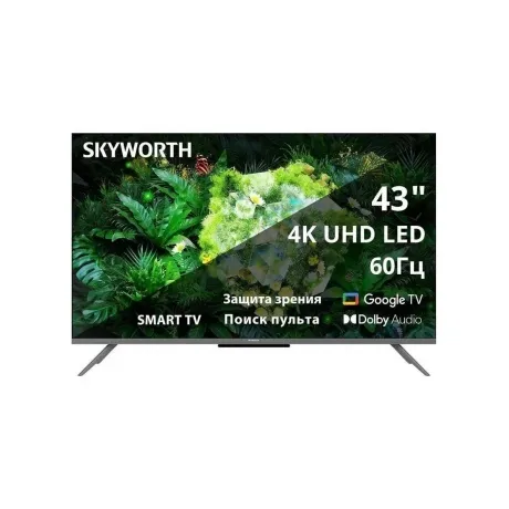 Телевизор LED Skyworth 43" 43G66G Google TV Frameless черный/сер...