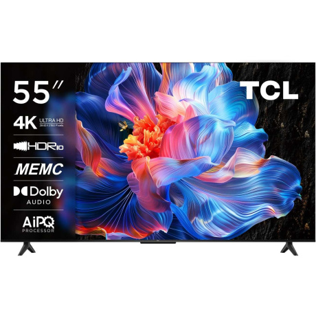 Телевизор LED TCL 55" 55P6K черный 4K Ultra HD 60Hz DVB-T DVB-T2 DVB-C DVB-S DVB-S2 USB WiFi Smart TV (RUS)