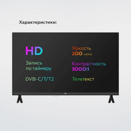 Телевизор BQ 32HNF01B Black - фото 2