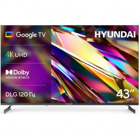 

Телевизор Hyundai H-LED43BU7011 43" 4K Ultra HD LED Smart Google TV Frameless черный